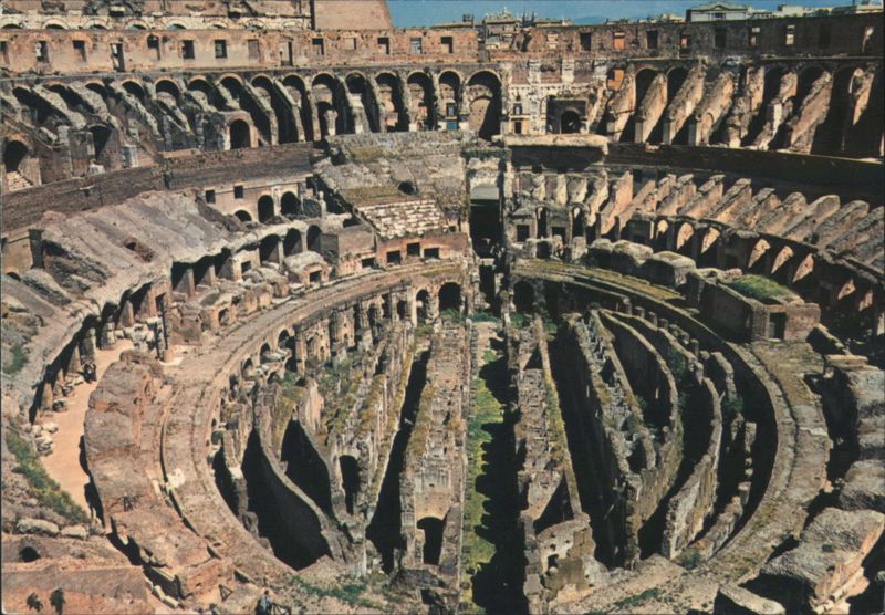 Interior of the Colosseum, Rome Italy