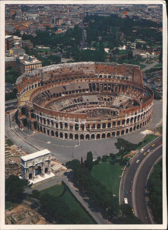 Colosseum and Arch of Constantine, Rome Italy