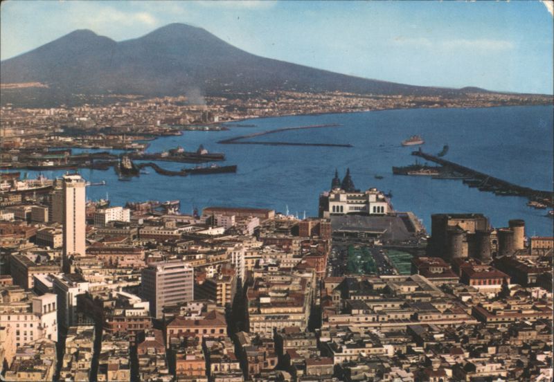 Panoramic View of Naples and Mount Vesuvius from St. Martin's Italy