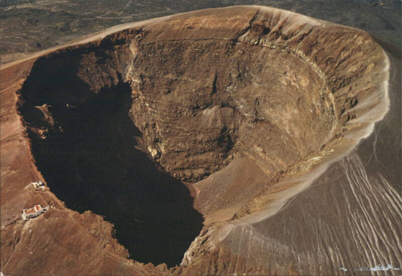 Mount Vesuvius Present Crater Naples Italy