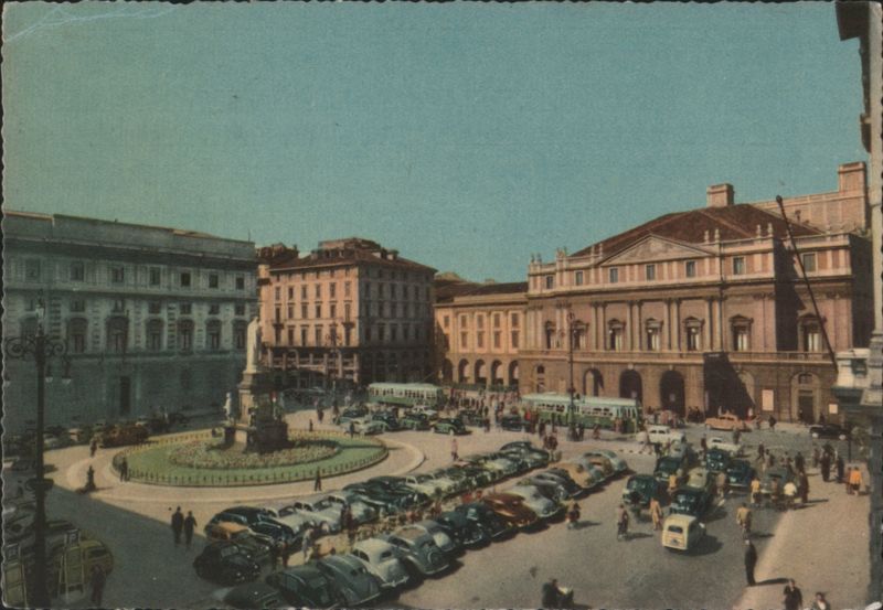 Piazza della Scala and La Scala Theater, Milan Milano Italy