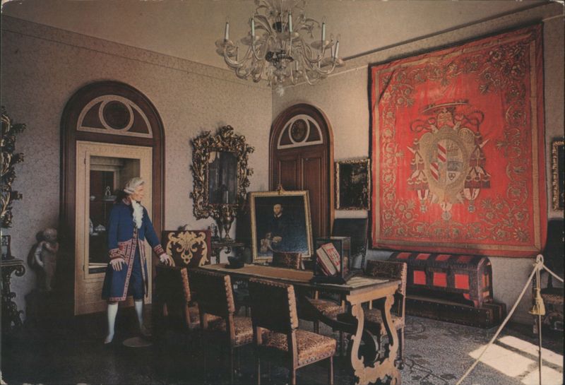 Audience Room with Cardinal Borromeo Tapestry, Isola Madre Italy
