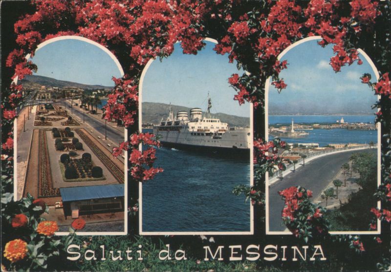 Messina: Lungomare Promenade, Ferry Ship, Port Panorama Italy