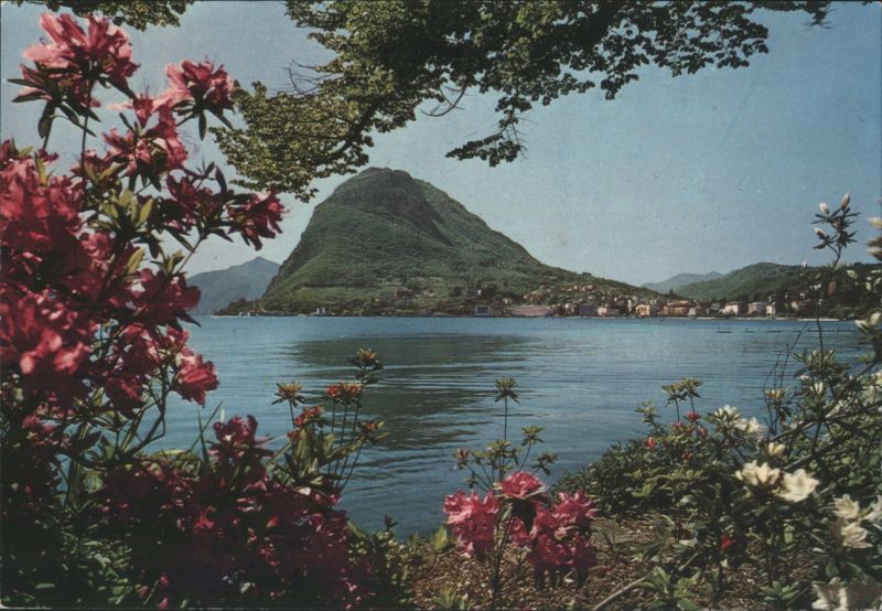 Mount San Salvatore from Ciani Park, Lugano Switzerland