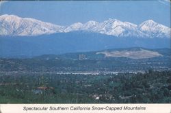 Snow-Capped San Gabriel Mountains over Industry Hills Postcard