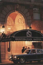 The Huntington Hotel Entrance, San Francisco Postcard
