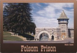 Folsom Prison Main Gate Postcard