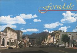 Ferndale Main Street, Victorian Architecture Postcard