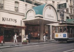 Villa Florence Hotel & Kuleto's with Cable Car, San Francisco Postcard