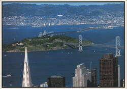 San Francisco Skyline and Bay Bridge Postcard