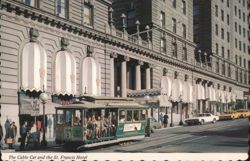Cable Car and St. Francis Hotel, San Francisco Postcard