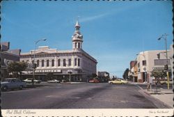 Walnut Street View with Buckweiler's & Clock Tower Postcard