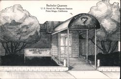 Bachelor Quarters, U.S. Naval Air Weapons Station, Point Mugu, CA Postcard
