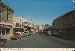 Placerville (Hangtown), California - Main Street View Postcard