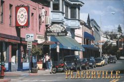 Hangman's Tree Historic Spot & Joe's Restaurant, Placerville CA Postcard