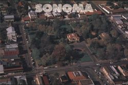 Aerial View of Sonoma Town Center and City Hall Postcard