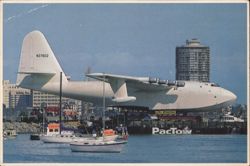 Spruce Goose on Move, Long Beach Postcard