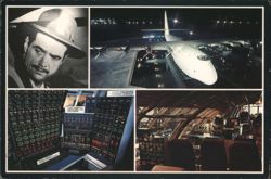 Howard Hughes Spruce Goose H-4 Flying Boat Long Beach Chrome Postcard