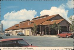 Central Pacific Passenger Station - Old Sacramento Postcard