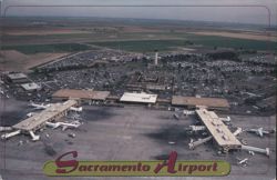 Sacramento International Airport Aerial View Postcard