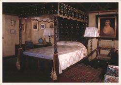 William Randolph Hearst's Bedroom at Hearst Castle Postcard