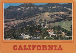 Hearst Castle overlooking the Pacific Ocean Postcard