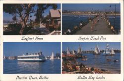 Newport Beach and Balboa Island Recreation Areas Postcard