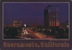 Capitol Mall at Night Postcard