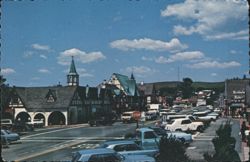 Street View of Danish-Style Architecture in Solvang, CA Postcard
