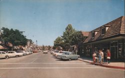 Copenhagen Drive Street Scene, Solvang Postcard