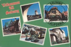 Solvang, California Danish Capital of America Views Postcard