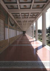 View of the West Loggia, The Getty Villa Postcard