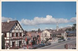 Solvang Danish Village Street Scene Postcard