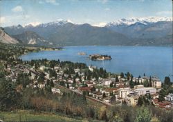 Panoramic View of Lake Maggiore, Stresa and Borromean Islands Postcard