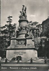 Monumento a Cristoforo Colombo, Genova Postcard