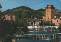 Ponte Romano and Medieval Tower, Fermignano Postcard
