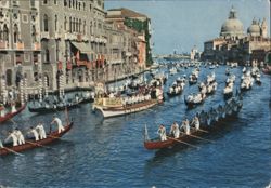 Regatta on Grand Canal, Venice Postcard