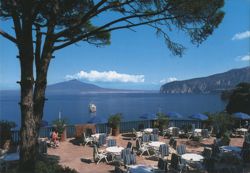 Sorrento Panorama with Bay View and Mount Vesuvius Postcard