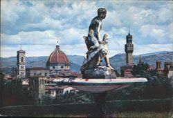 Boboli Garden Panorama with Hercules Fountain, Florence Postcard
