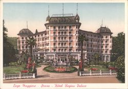 Hôtel Regina Palace on Lago Maggiore Postcard