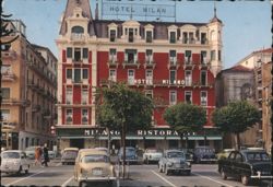 Hotel Milan, Stresa, Lago Maggiore Postcard