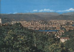 La Spezia Panorama with Harbor and Mountains Postcard