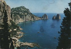 Capri: Marina Piccola and Faraglioni Rocks Postcard