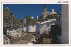 Alberobello Trulli Houses with Conical Roofs Postcard