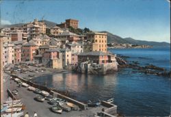 Boccadasse Fishing Village, Genoa Postcard