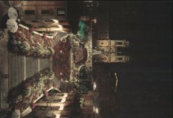 Spanish Steps with Azaleas at Night, Rome Postcard