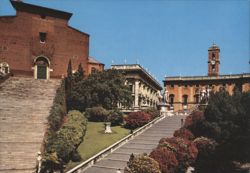 Campidoglio and Santa Maria in Aracoeli Church, Rome Postcard