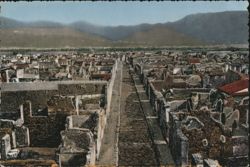Pompeii General View of Ruins Postcard