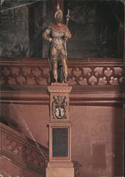 Lucius Munatius Plancus Statue, Basel City Hall Postcard
