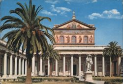 Basilica of St. Paul Outside the Walls, Rome Postcard